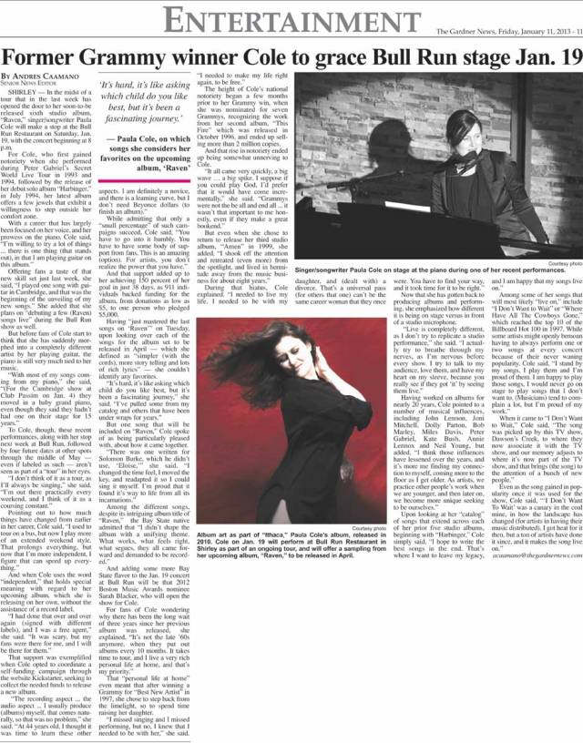 The Gardner News, Entertainment