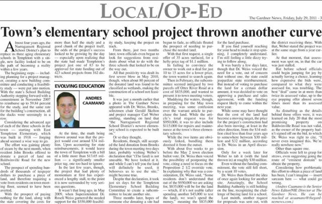 The Gardner News, Evolving Education