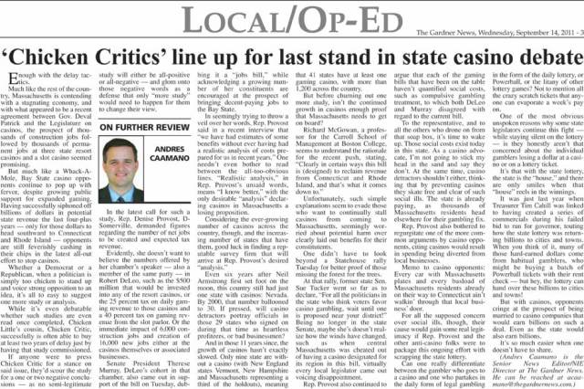 The Gardner News, On Further Review