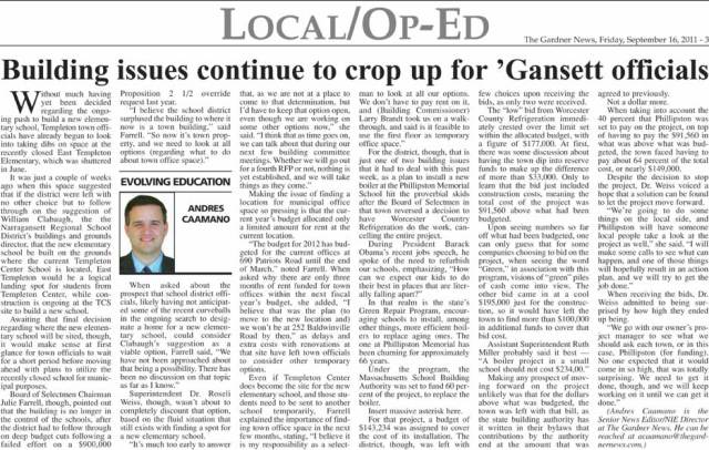 The Gardner News, Evolving Education